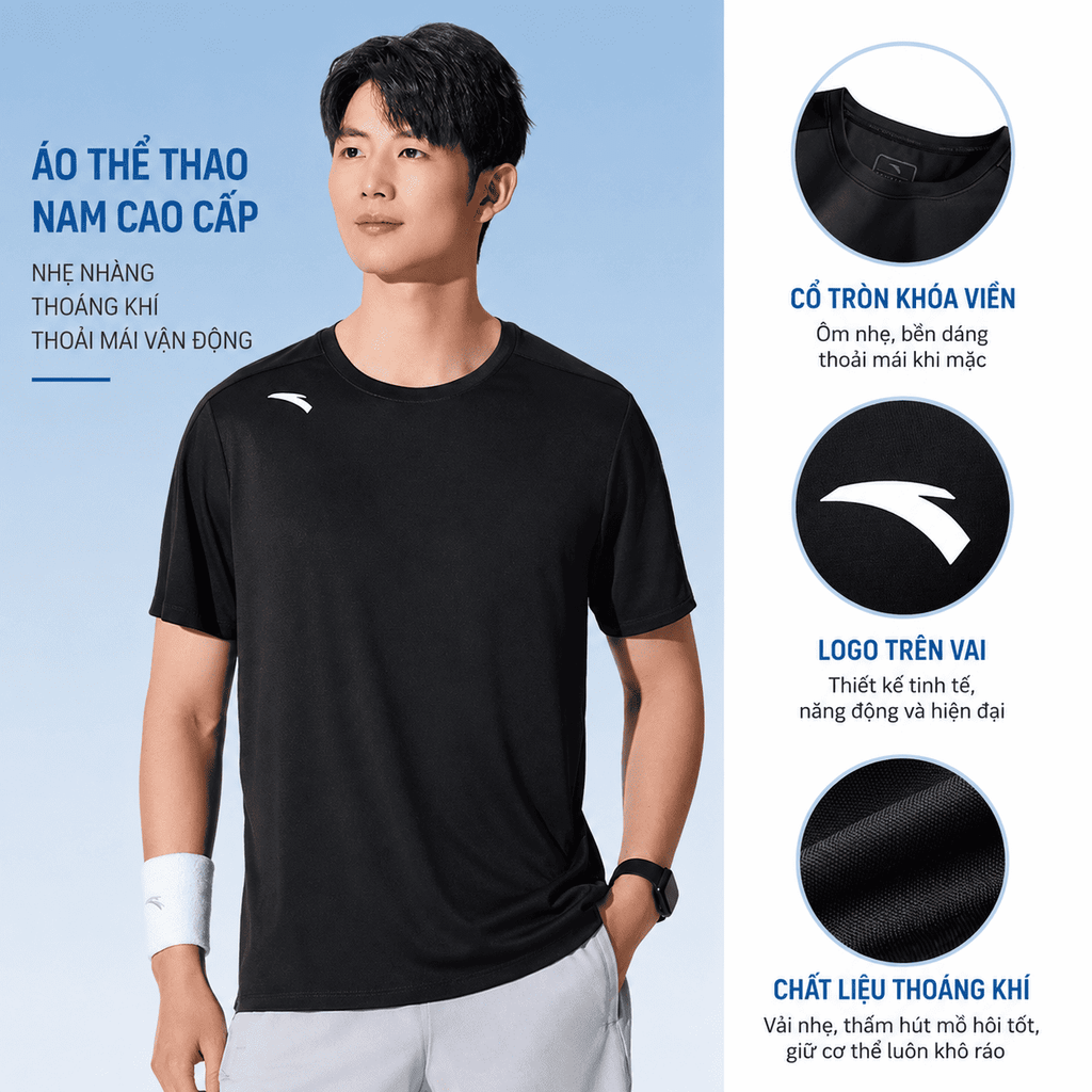 Áo Thun Thể Thao Nam ANTA 9526B7101-5