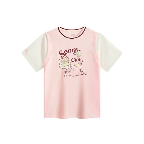 Áo Phông Ngắn Tay Bé Gái Anta Kids Lifestyle 3625B8103-3