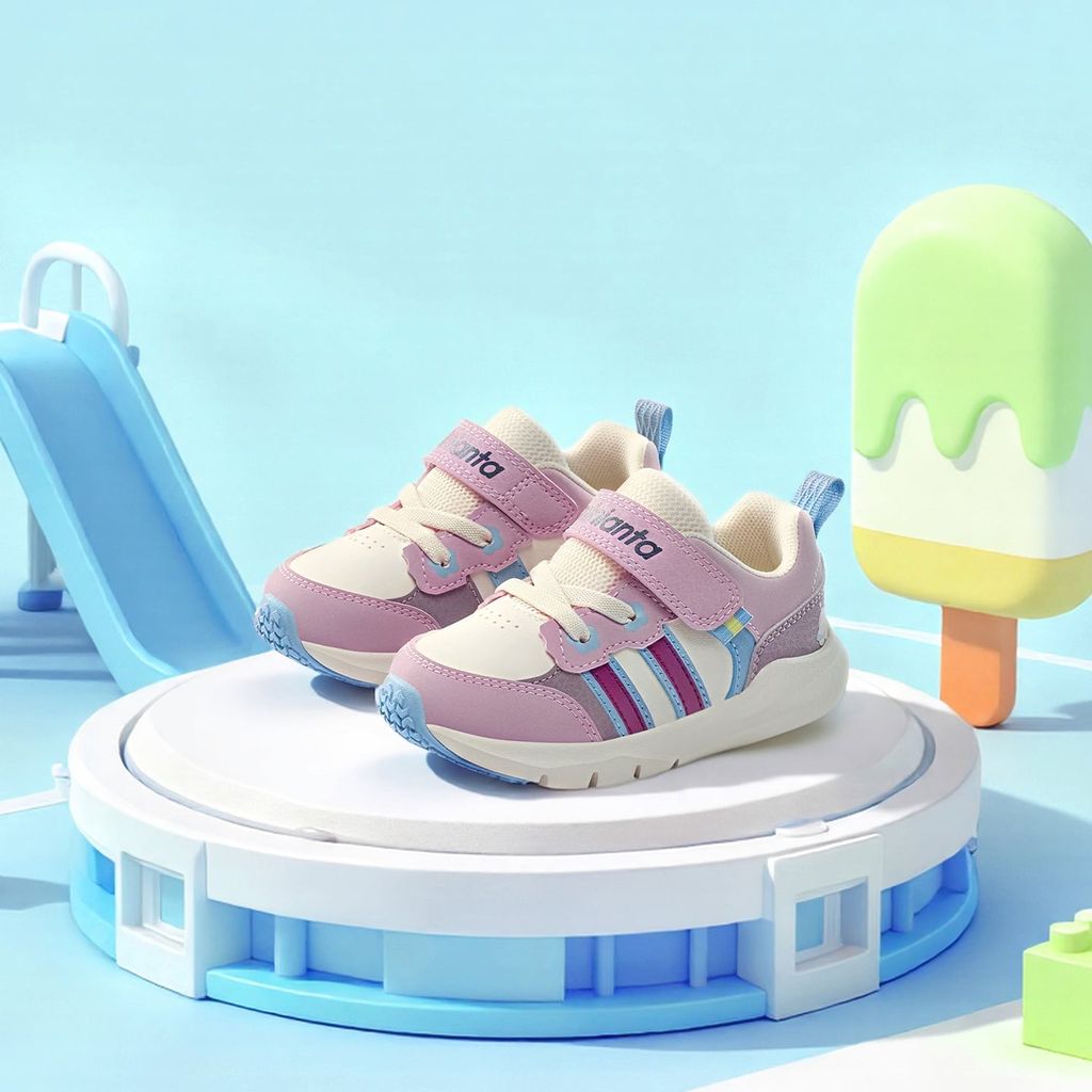 Giày Tập Đi Bé Gái Size 20-27 Anta Kids A22610015-1