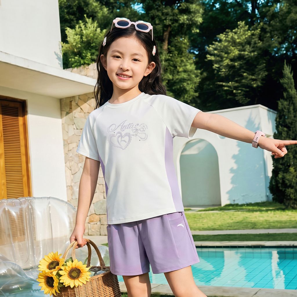 Bộ Quần Áo Thời Trang Thể Thao Bé Gái Anta Kids A62627701-2