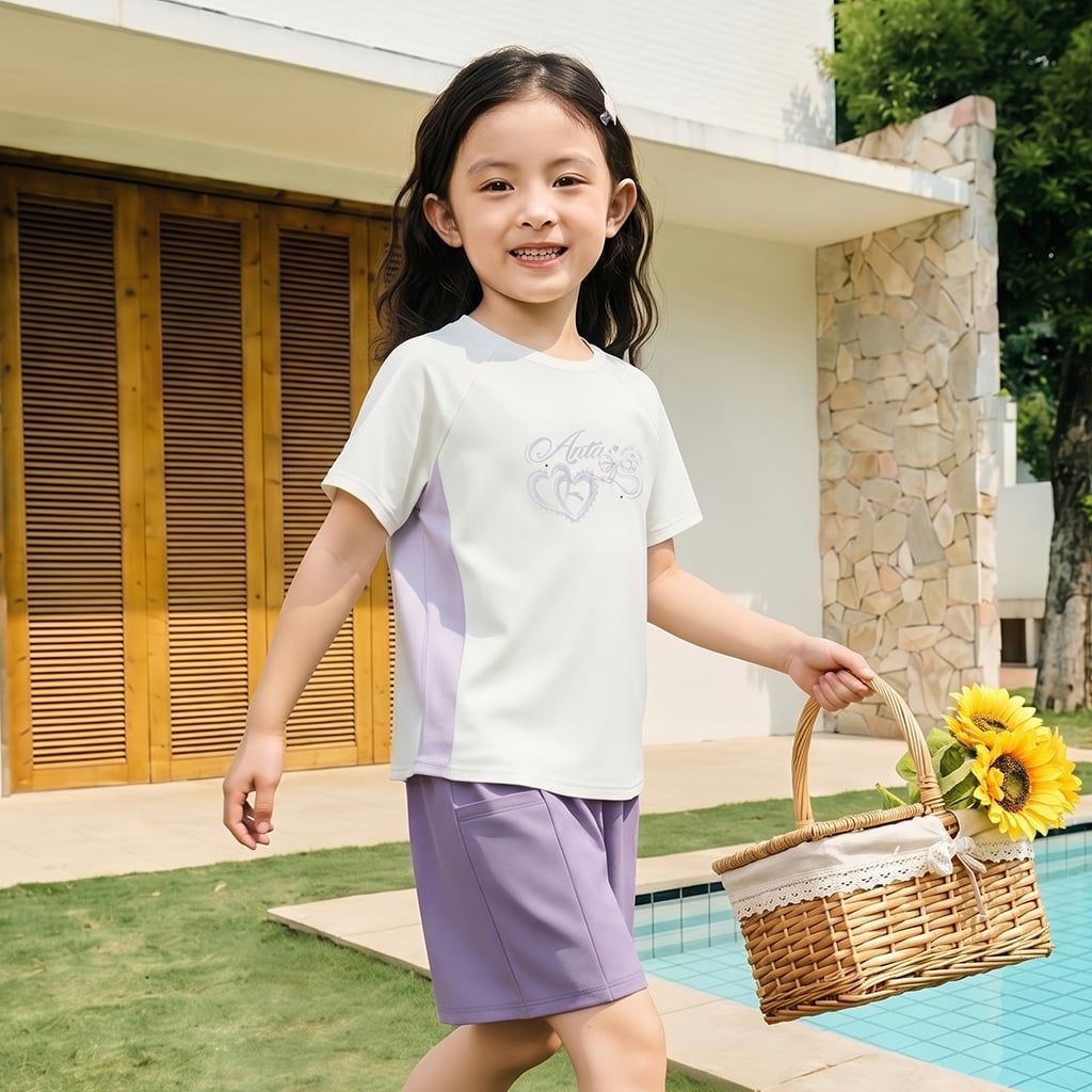 Bộ Quần Áo Thời Trang Thể Thao Bé Gái Anta Kids A62627701-2