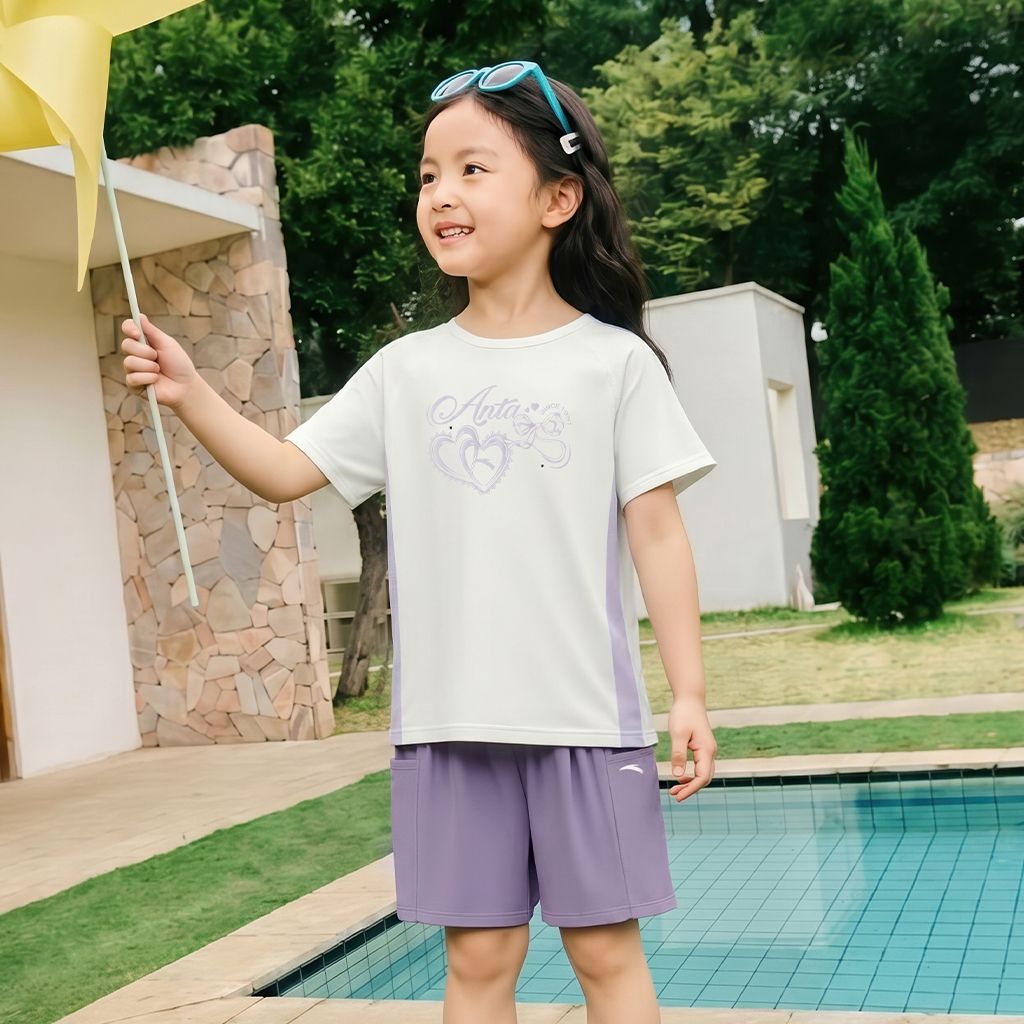 Bộ Quần Áo Thời Trang Thể Thao Bé Gái Anta Kids A62627701-2