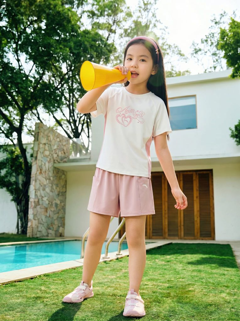 Bộ Quần Áo Thời Trang Thể Thao Bé Gái Anta Kids A62627701-4
