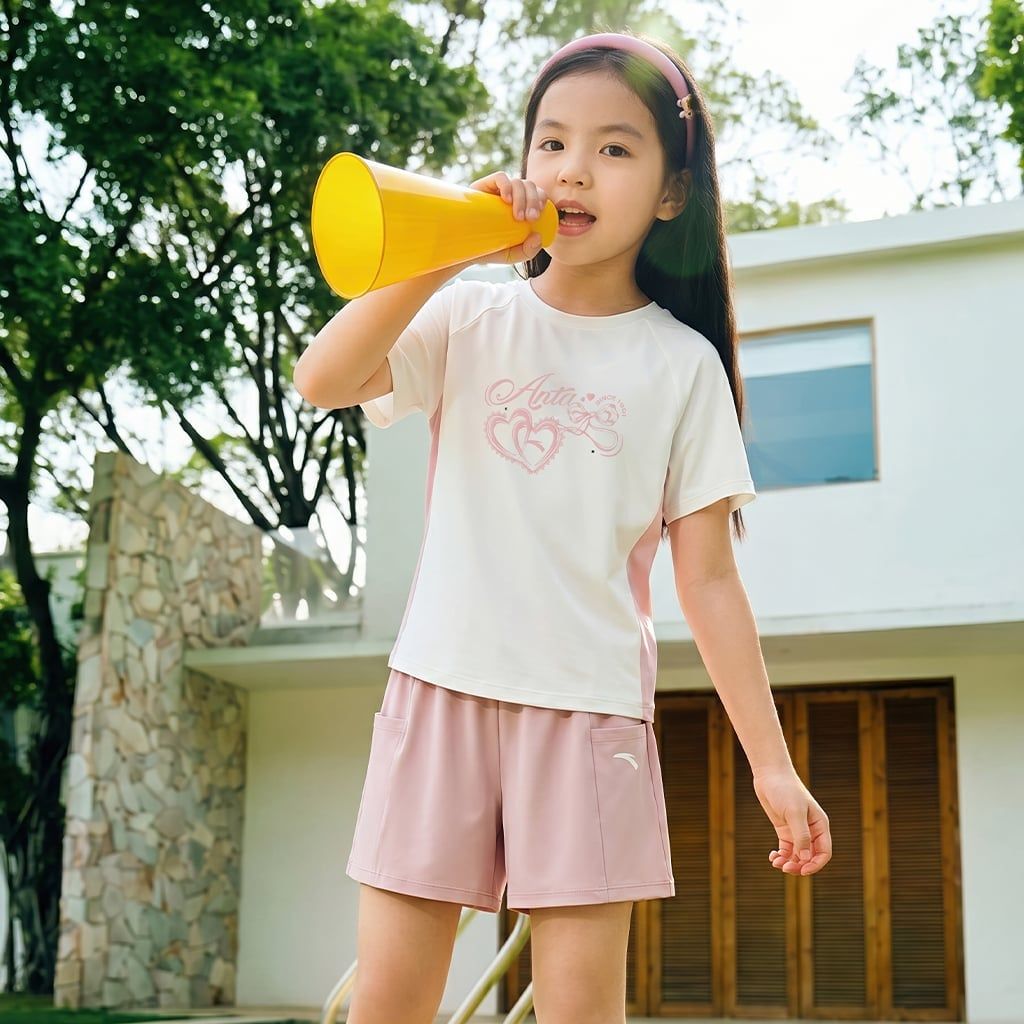 Bộ Quần Áo Thời Trang Thể Thao Bé Gái Anta Kids A62627701-4