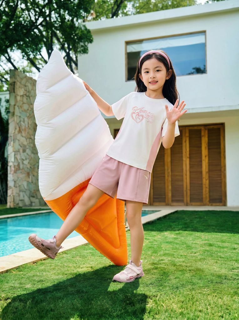 Bộ Quần Áo Thời Trang Thể Thao Bé Gái Anta Kids A62627701-4
