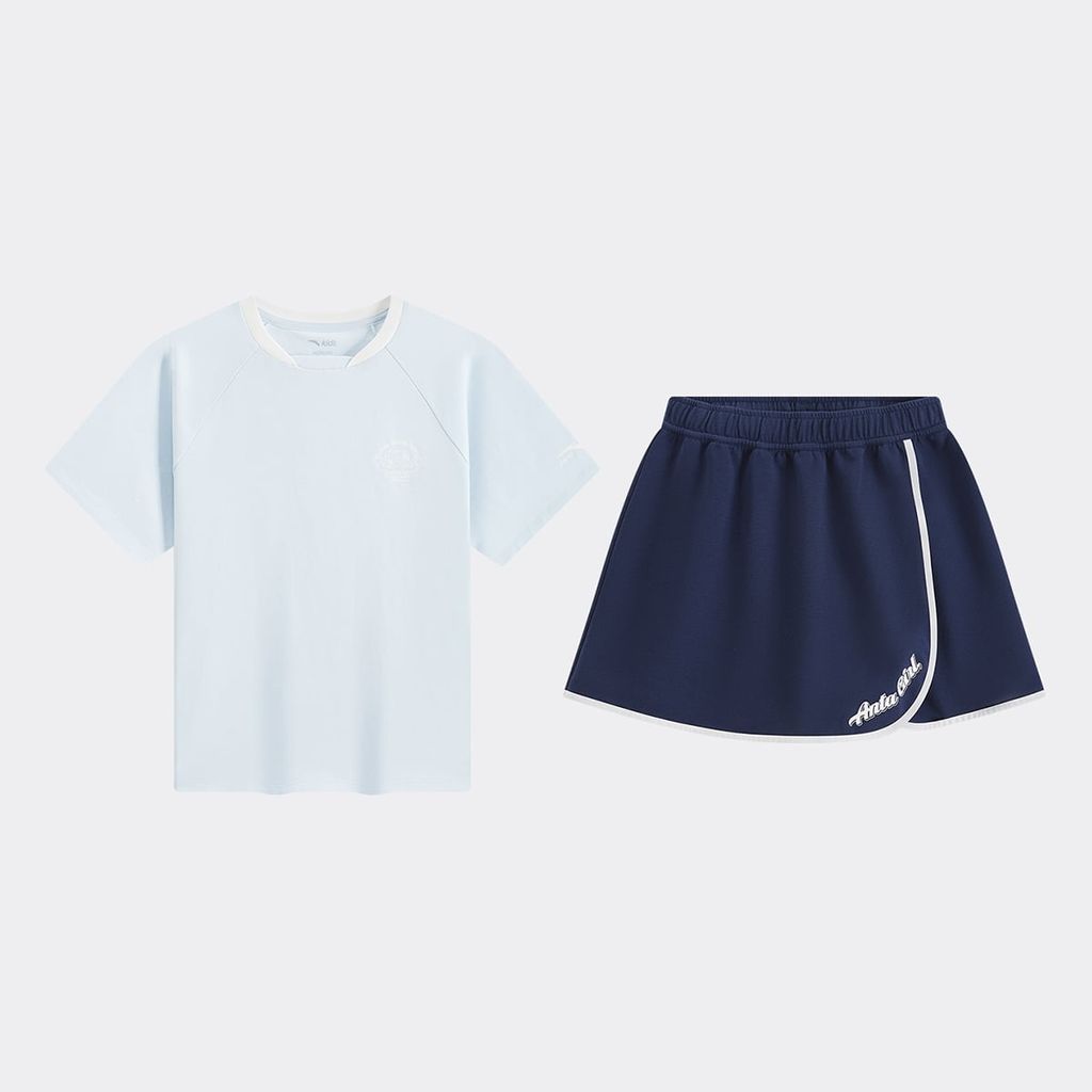 Bộ Quần Áo thể Thao Bé Gái Anta Kids A62627710-2
