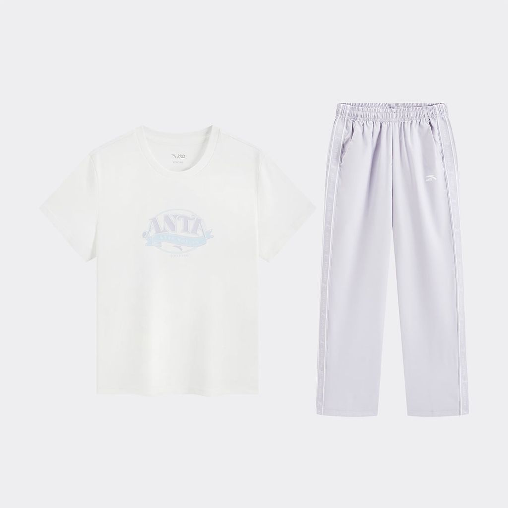 Bộ Quần Áo Thể Thao Bé Gái Anta Kids A62628705-1