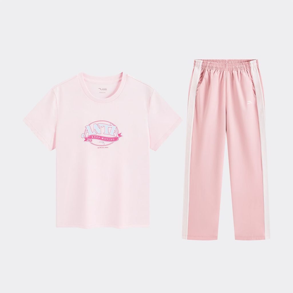 Bộ Quần Áo Thể Thao Bé Gái Anta Kids A62628705-2