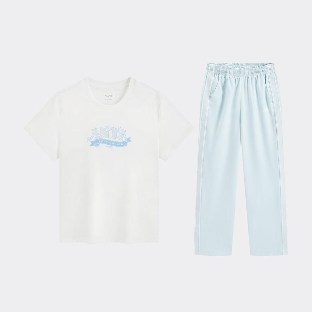 Bộ Quần Áo Thể Thao Bé Gái Anta Kids A62628705-3