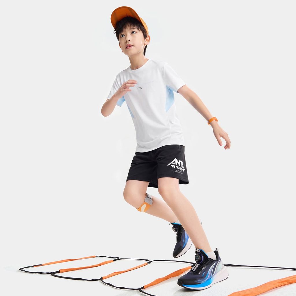 Áo Thun Ngắn Tay thể Thao Bé Trai Anta Kids A72625127-2