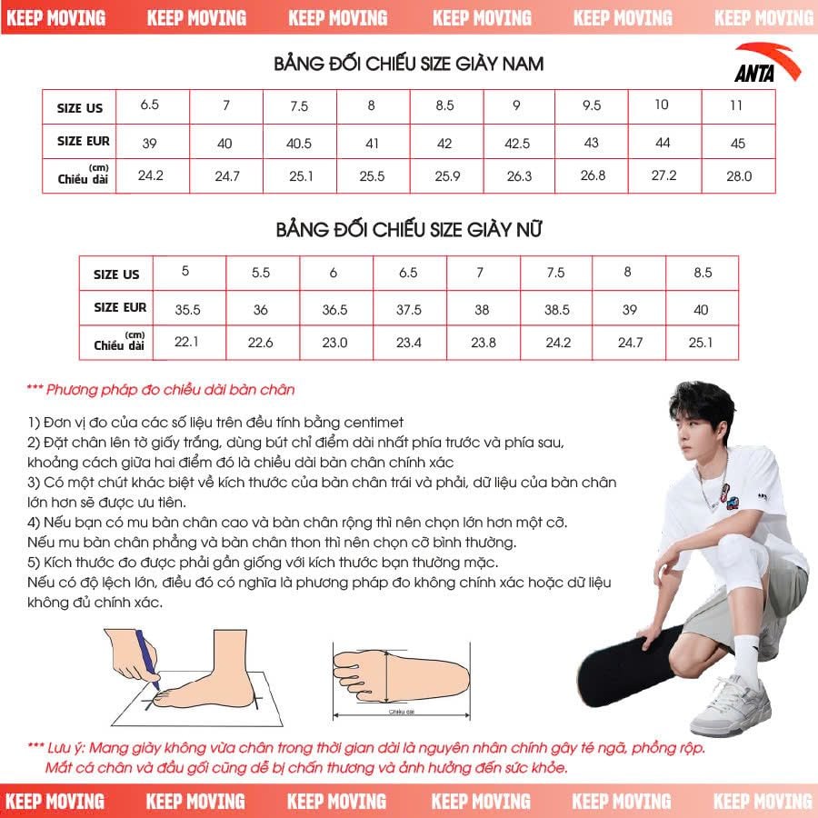 Giày Chạy Thể Thao Unisex Size 33-40 Anta Kids 3324B5507A-1