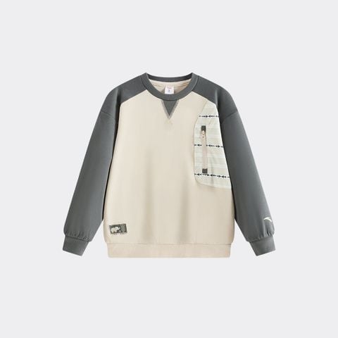 Áo Sweater Thể Thao Bé Trai Anta Kids 3525C9743-2