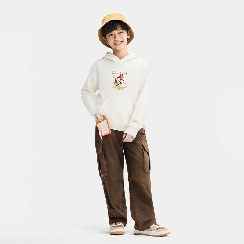 Áo Hoodie Thời Trang Bé Trai Anta Kids CNY 3526A8607-1