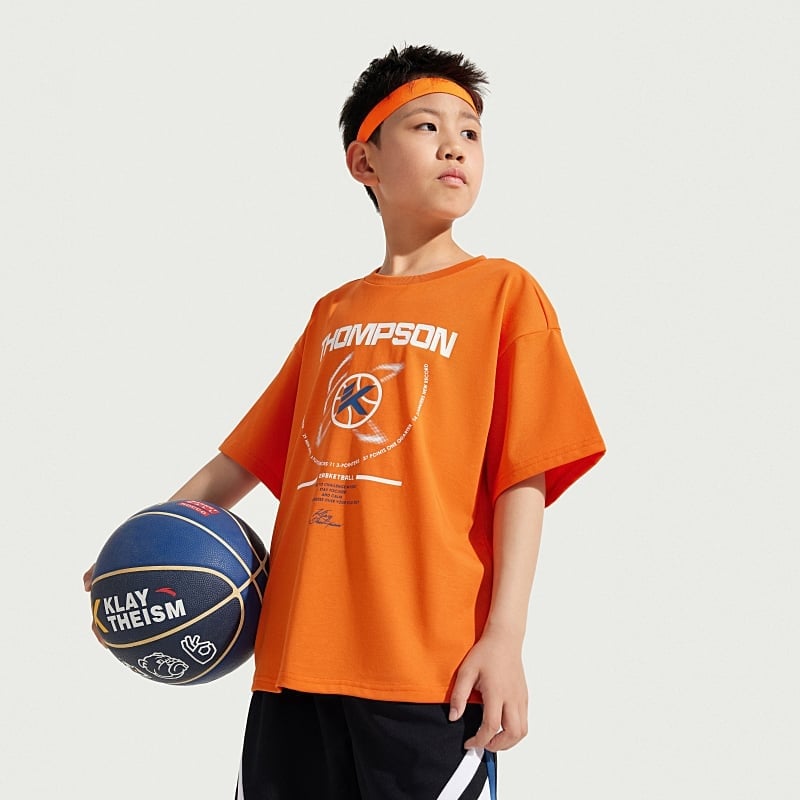 Áo Phông Ngắn Tay Bé Trai Anta Kids Basketball 3525B1107-3