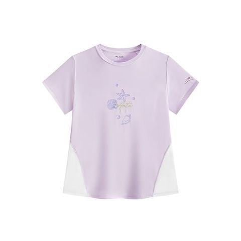 Áo Phông Ngắn Tay Thể Thao Bé Gái Anta Kids 3625B5101-2