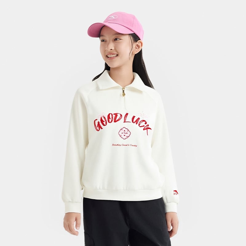 Áo Sweater Thời Trang Bé Gái Anta Kids 3626A8710-1