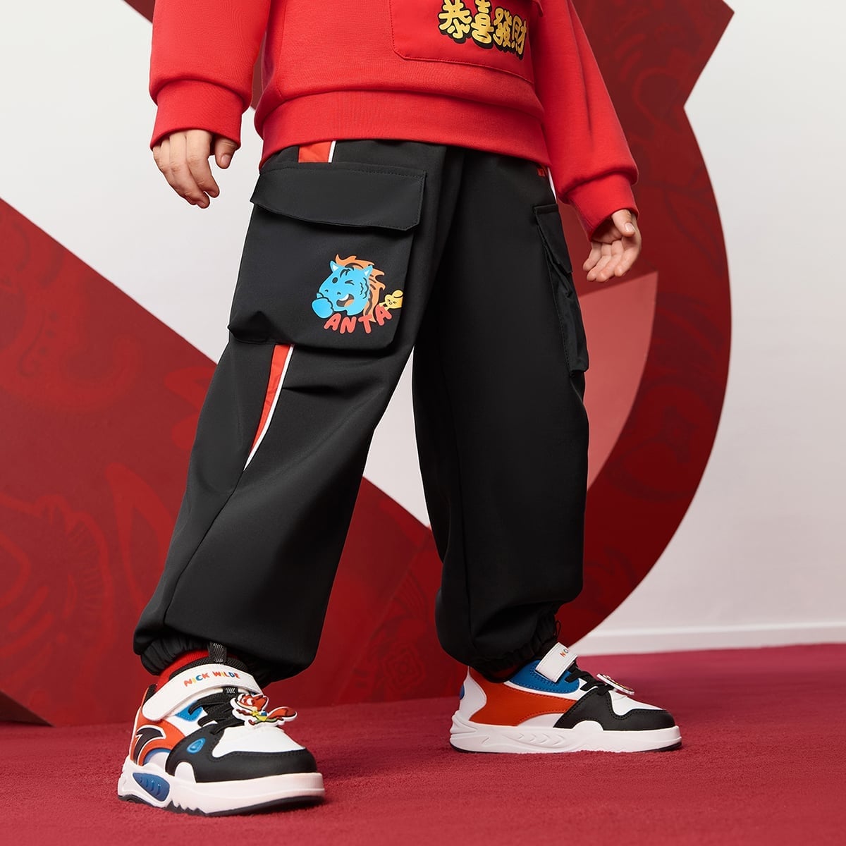 Quần Dài Lót Nỉ Bé Trai Anta Kids 3526A9505-2