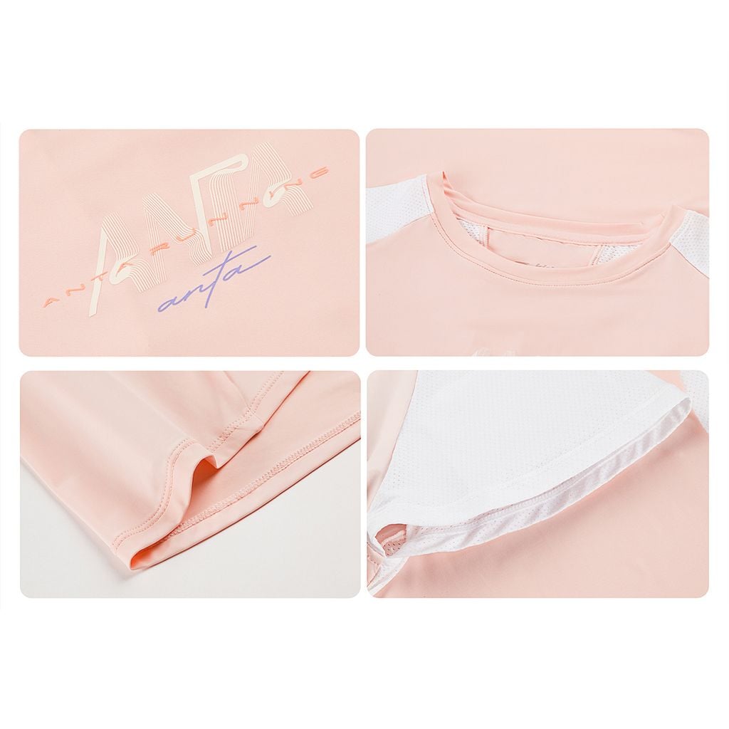 Áo Phông Thể Thao Bé Gái Anta Kids Running 3624B5101-2