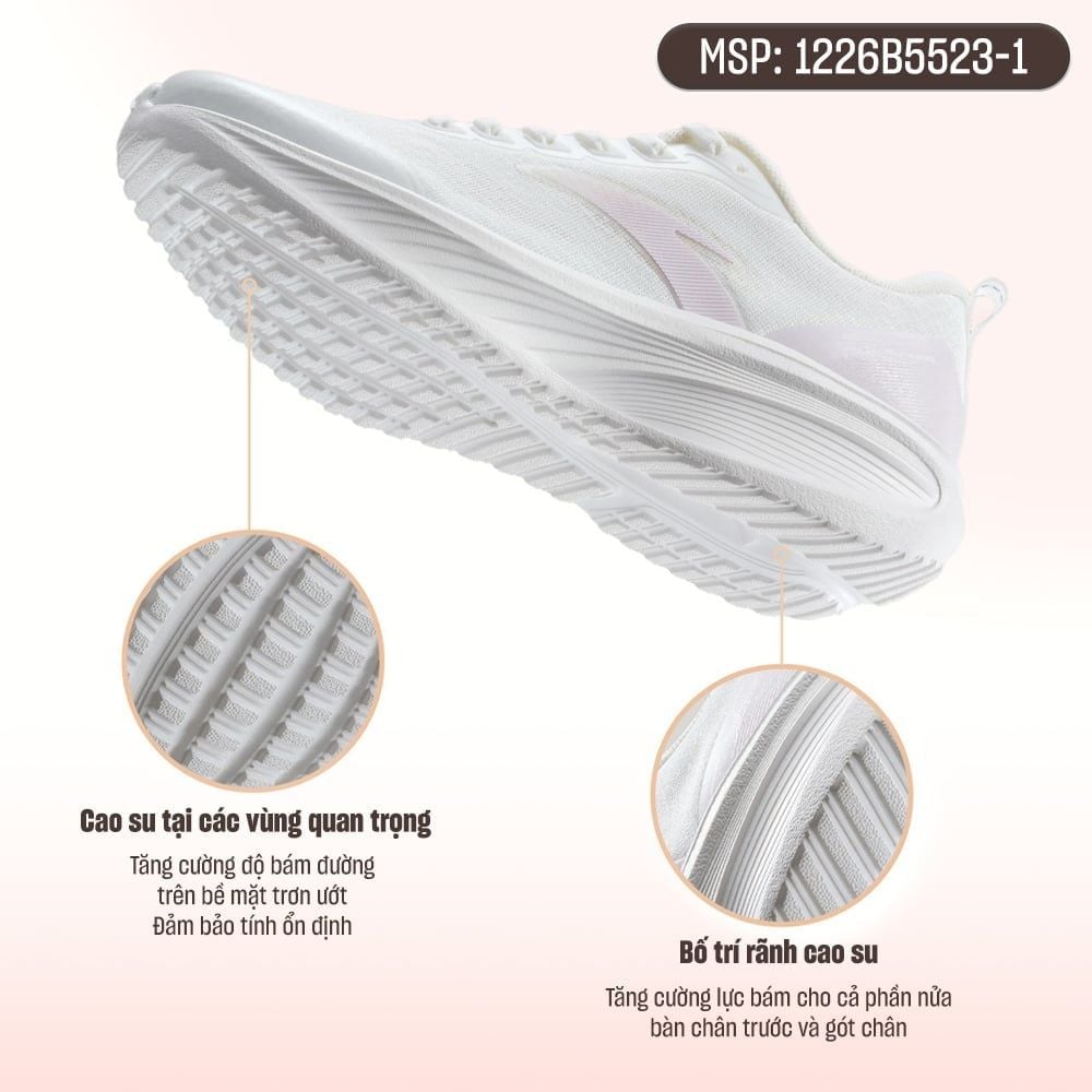 [Live] Giày Chạy Bộ Nữ Light Cloud ANTA (G159) 1226B5523-1