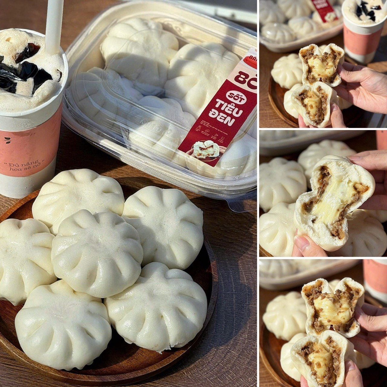 banh bao bo sot tieu den