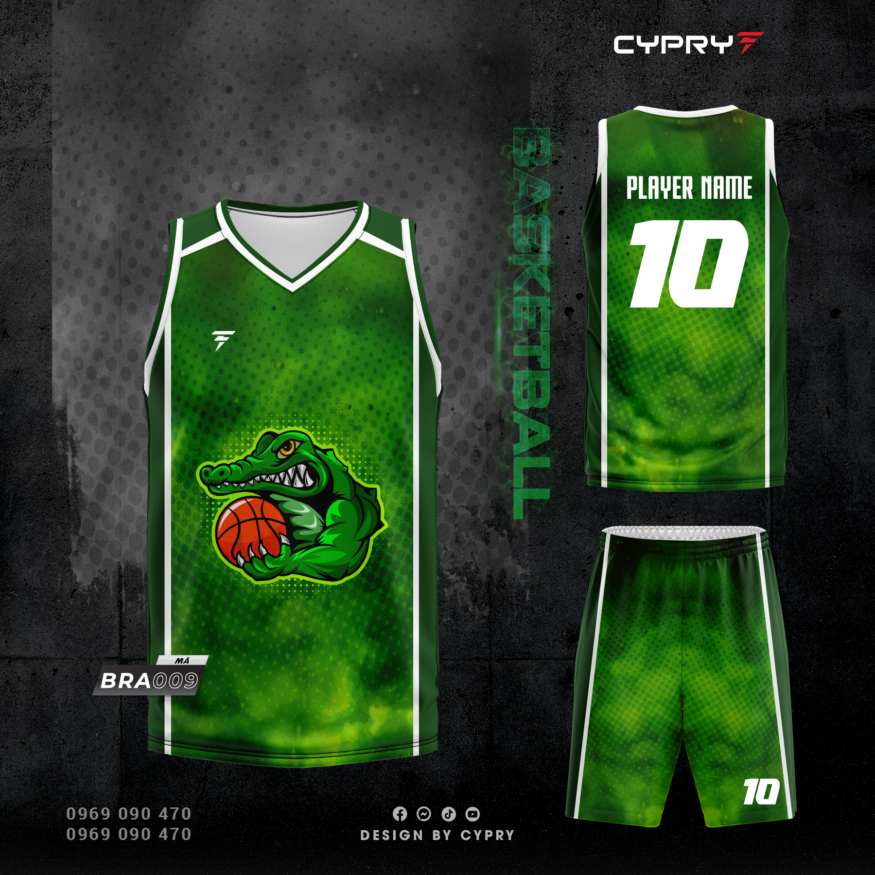 ÁO BÓNG RỔ BRA-009