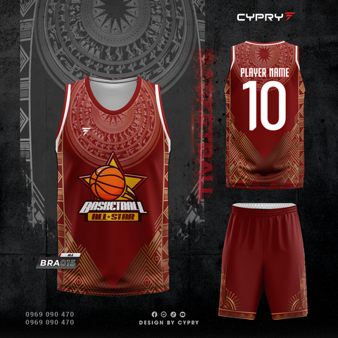 ÁO BÓNG RỔ BRA-015