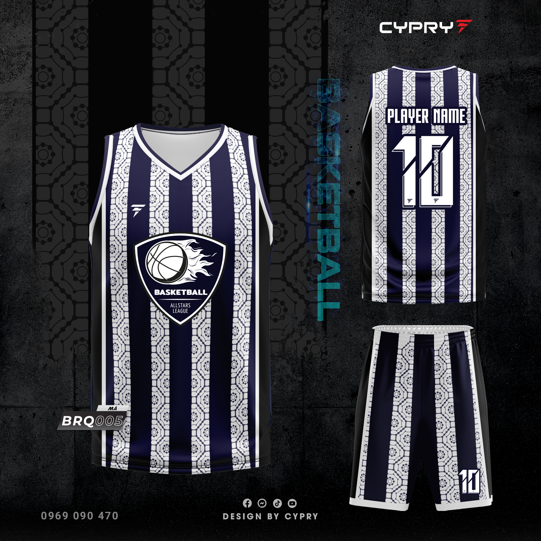 ÁO BÓNG RỔ BRQ-005