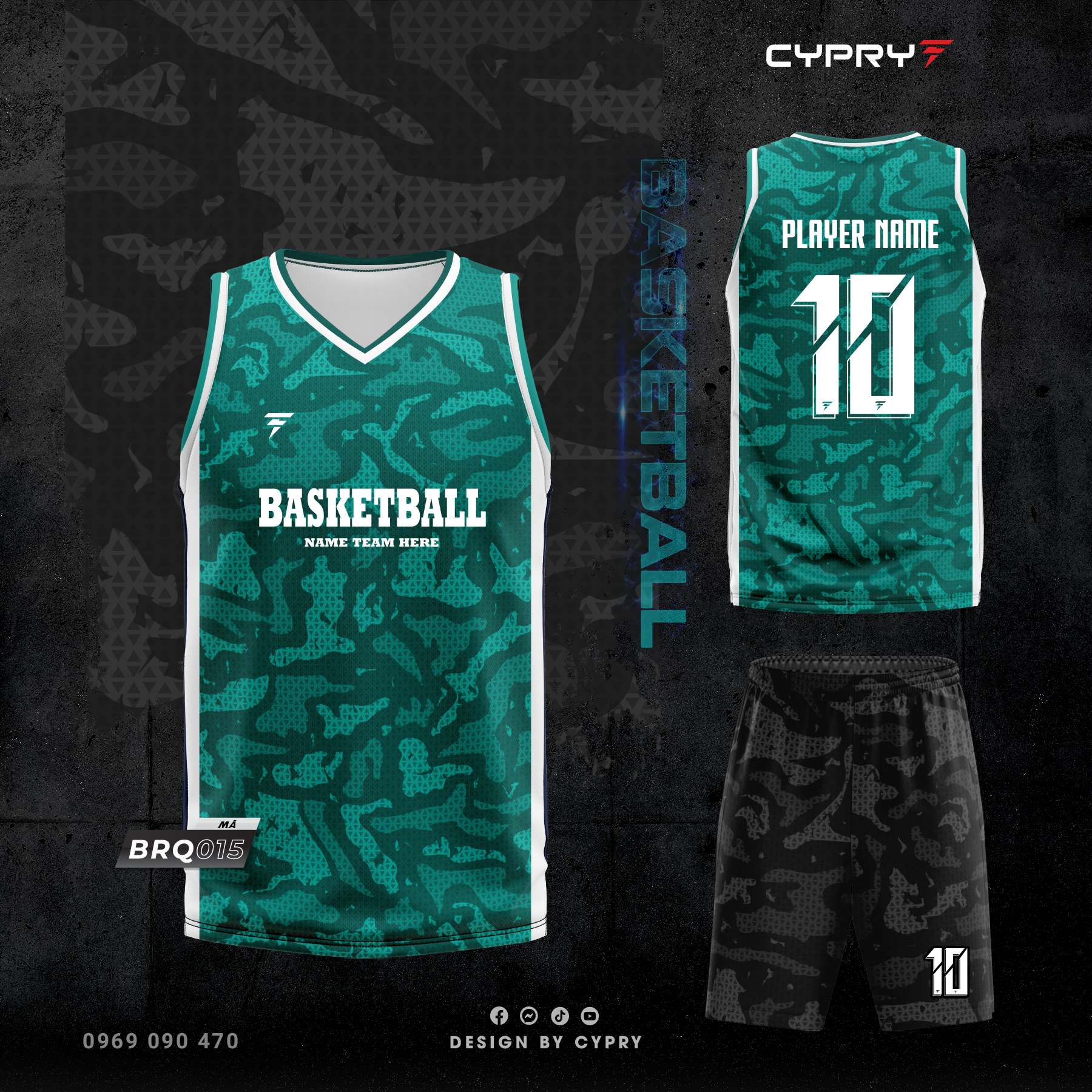 ÁO BÓNG RỔ BRQ-015