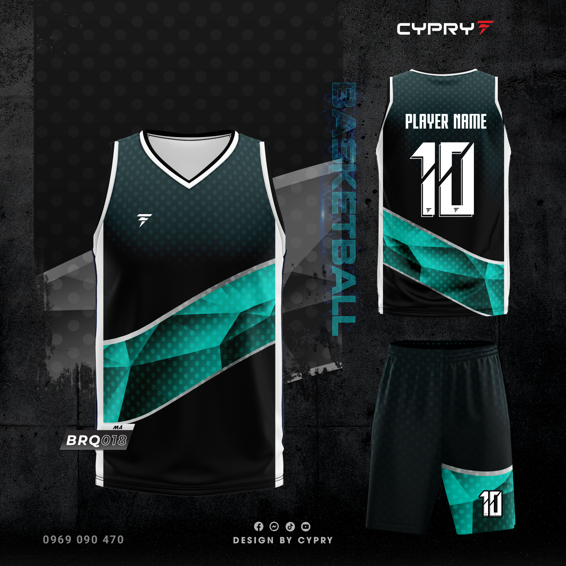 ÁO BÓNG RỔ BRQ-018