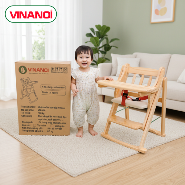  Ghế ăn dặm cao cấp Vinanoi VN-HC01 