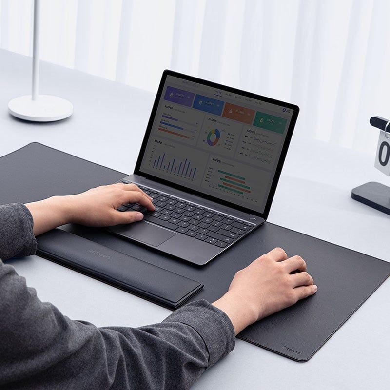 Tấm Lót Chuột Bàn Phím 3-in-1 Baseus MagPro 2 Series Smart Desk Mat (PU, Kê Tay)