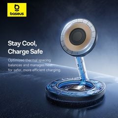 Đế Sạc Đứng Không Dây Gấp Gọn Baseus EnerFill FF11 15W (Qi2 Wireless Charging, Efficient Heat Dissipation, Strong Magnetic Attachment)