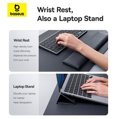 Tấm Lót Chuột Bàn Phím 3-in-1 Baseus MagPro 2 Series Smart Desk Mat (PU, Kê Tay)