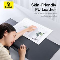 Tấm Lót Chuột Bàn Phím 3-in-1 Baseus MagPro 2 Series Smart Desk Mat (PU, Kê Tay)