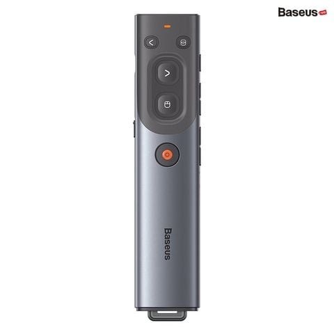Bút trình chiếu thông minh Baseus Orange Dot AI – Điều khiển từ xa 100m, nhận diện giọng nói, laser đỏ, USB/Type-C