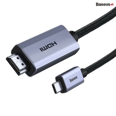 Cáp chuyển Baseus USB-C to HDMI – 4K/60Hz, truyền siêu nét, dùng cho điện thoại, tablet, MacBook, laptop