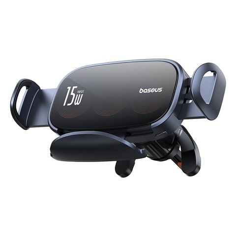 Giá đỡ điện thoại ô tô Baseus Lightchaser – Sạc không dây 15W, 3 cuộn sạc, kẹp điện tự động, giữ chắc máy