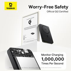 Pin Dự Phòng Sạc Không Dây Baseus Airpow II 10000mAh 22.5W (Sạc không dây Qi2 15W)