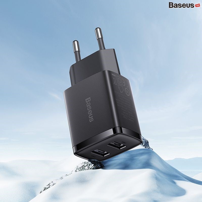 Baseus Compact Charger 2U 10.5W EU Black Baseus Compact Charger 2U 10.5W EU Black