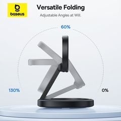 Đế Sạc Đứng Không Dây Gấp Gọn Baseus EnerFill FF11 15W (Qi2 Wireless Charging, Efficient Heat Dissipation, Strong Magnetic Attachment)