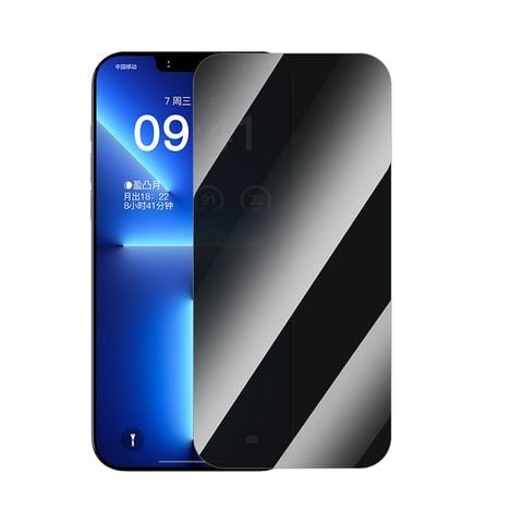 Kính Cường Lực Chống Nhìn Trộm Baseus Superb Series Privacy Protection Tempered Glass Screen Protector for iP 13/14/15 with EasyStick installation tool