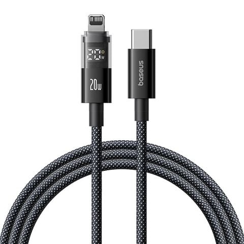 Cáp Sạc Nhanh C to Lightning Baseus Display 2 20W (Digital Display, 480Mbps)