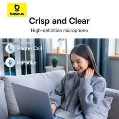 Tai Nghe Có Dây Type-C Baseus Encok CZ18 (1.1m, Noiseless Sensitivity Microphone, 10mm PET dynamic driver)