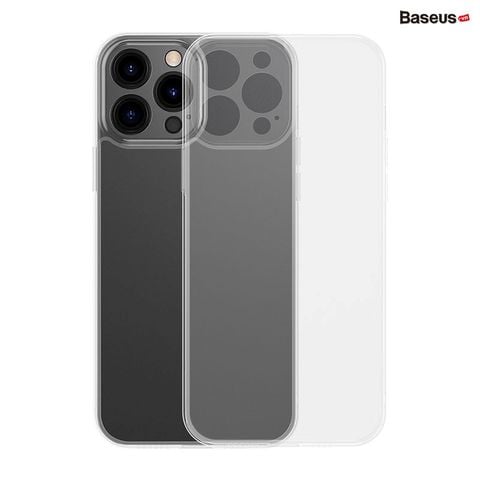 Ốp lưng Baseus Frosted Glass iPhone 13 – Cường lực nhám, viền dẻo chống sốc, kèm kính full & bộ vệ sinh