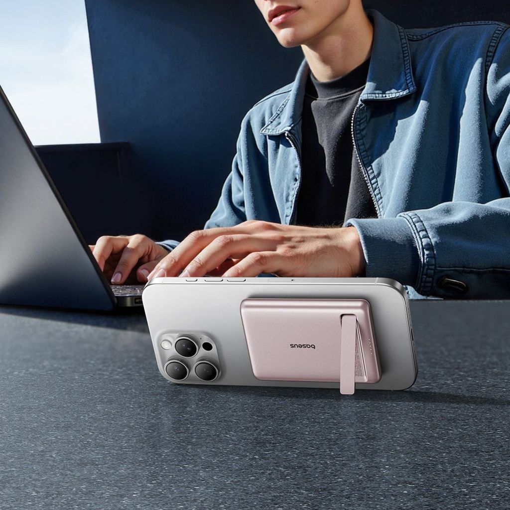 Pin Dự Phòng Không Dây Từ Tính Baseus PicoGo AM31 5000mAh 20W (With Kickstand, Wireless Charging Qi2 15W)