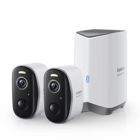 Camera Quan Sát Baseus Security N1 Outdoor Camera 2K 2-Cam Kit (IP67, Up to 210 Day, 7800mAh)