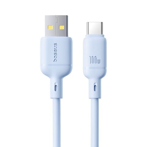 Cáp Sạc Nhanh Baseus Silky Series USB to Type-C 100W (480Mbps)