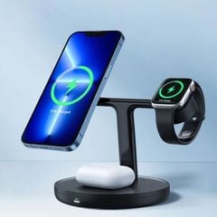 Đế Sạc Không Dây Từ Tính Thông Minh Baseus Swan 3-in-1 Wireless Magnetic Charging Bracket 20W Universal version(IPhone + Apple Watch + Airpods)