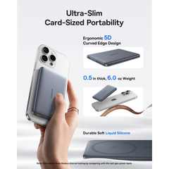 Pin Dự Phòng Không Dây Baseus PicoGo AM41 Ultra-Slim Qi2 10000mAh 27W (Sạc Không Dây Qi2 15W, Kèm Cáp C to C 0.3m 60W)