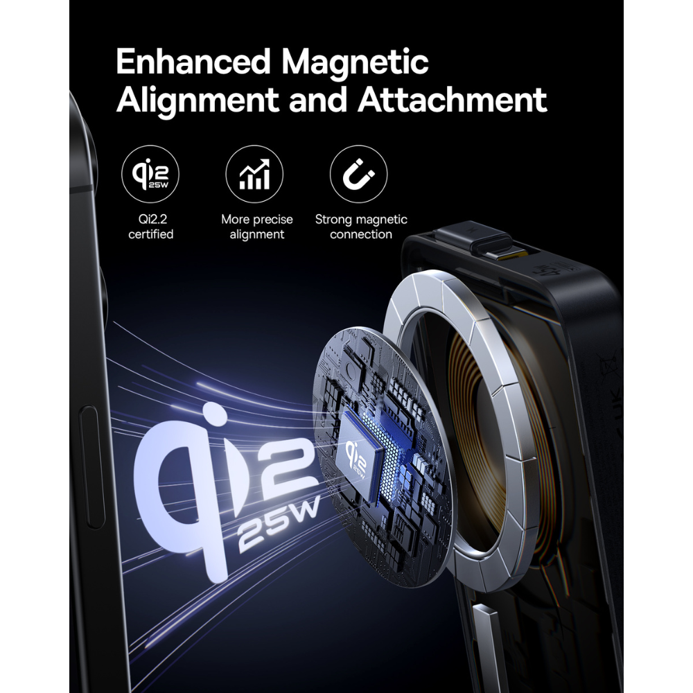 Pin Dự Phòng Không Dây PicoGo AM61 10000mAh 45W (Qi2.2 25W Certified, with Type-C Built-in Cable)